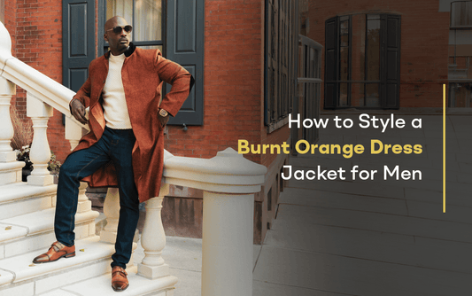 How to Style a Burnt Orange Dress Jacket for Men