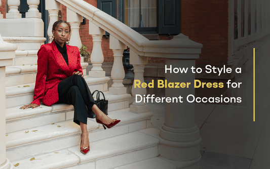 How to Style a Red Blazer Dress